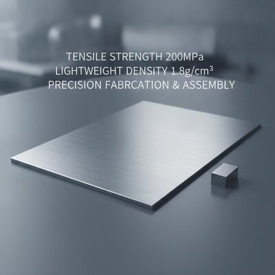 Tensile Strength 200MPa Magnesium Alloy Sheet Lightweight Density 18gcm3 Suitable for Precision Fabrication and Assembly