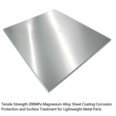 Tensile Strength 200MPa Magnesium Alloy Sheet Coating Corrosion Protection and Surface Treatment for Lightweight Metal Parts